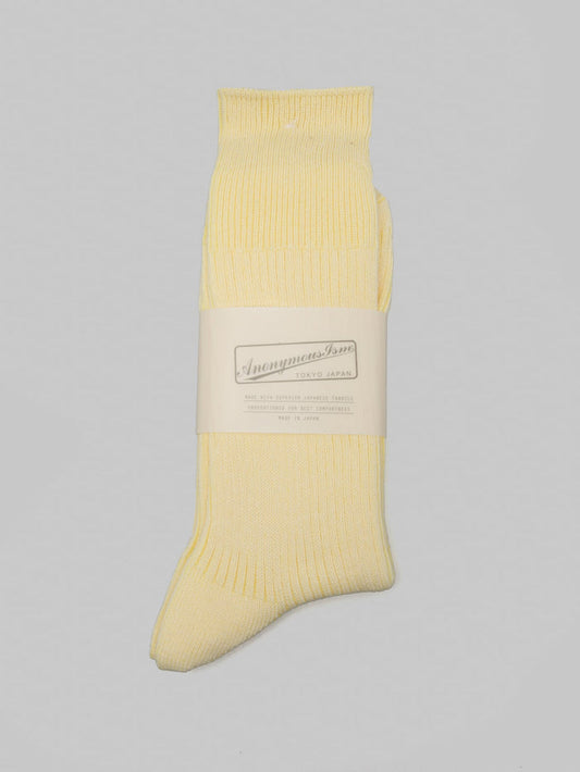 Anonymous Ism Brilliant Crew Socks Light Yellow
