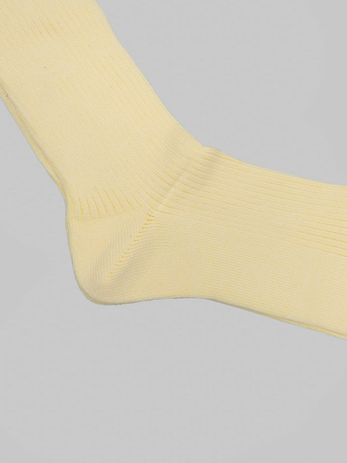 Anonymous Ism Brilliant Crew Socks Light Yellow heel