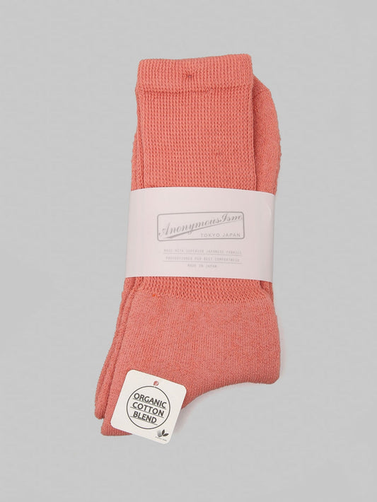 Anonymous Ism OC Pile Low Crew Socks Shade Pink