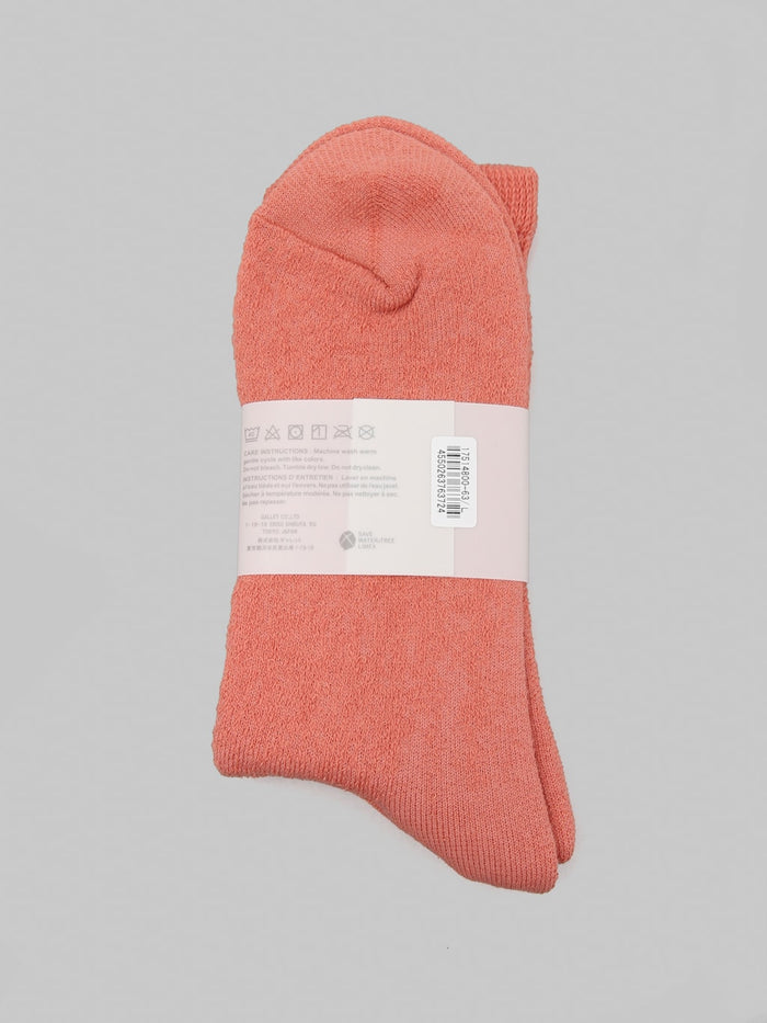 Anonymous Ism OC Pile Low Crew Socks Shade Pink fabric composition