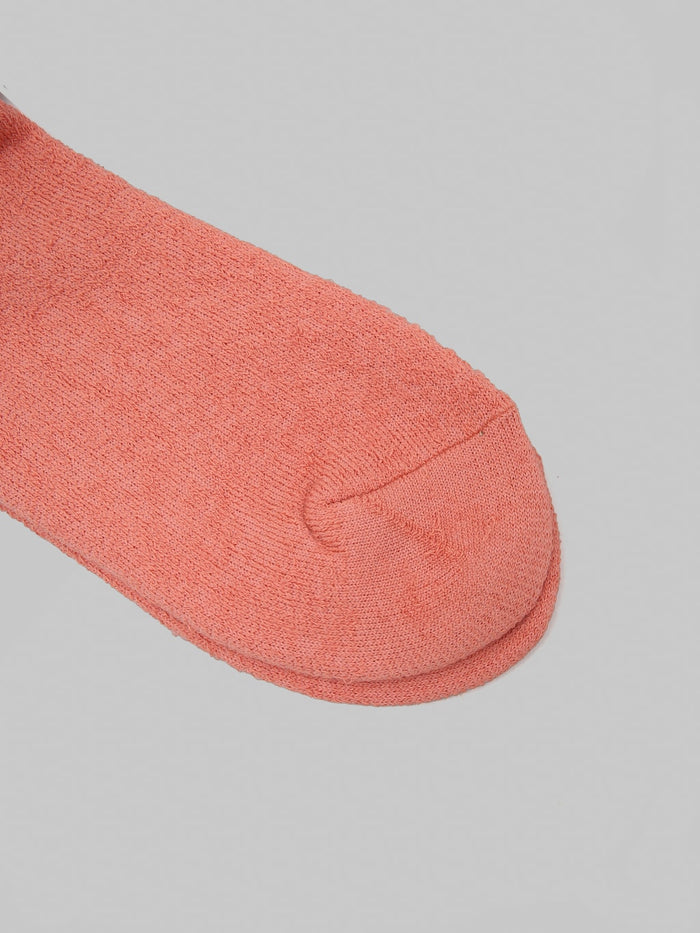 Anonymous Ism OC Pile Low Crew Socks Shade Pink toe