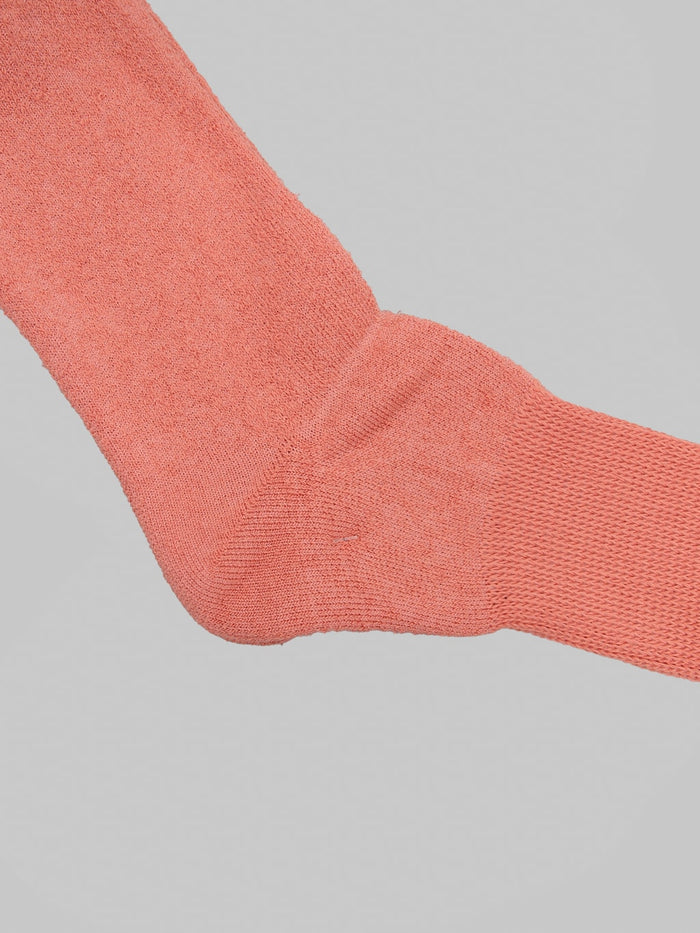 Anonymous Ism OC Pile Low Crew Socks Shade Pink heel