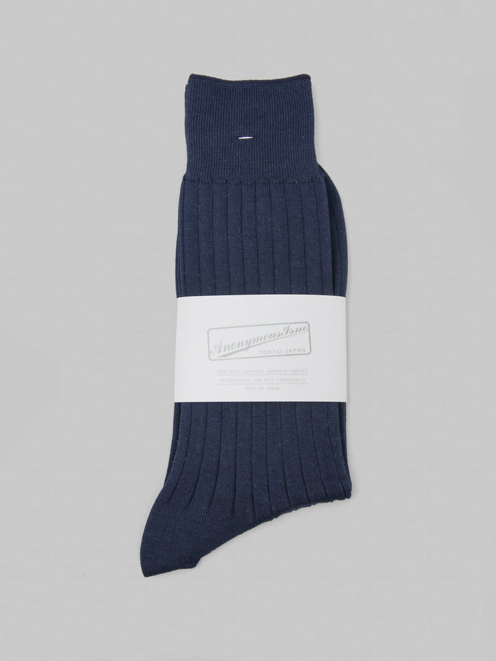 Anonymous Ism Supima Dress Socks Navy