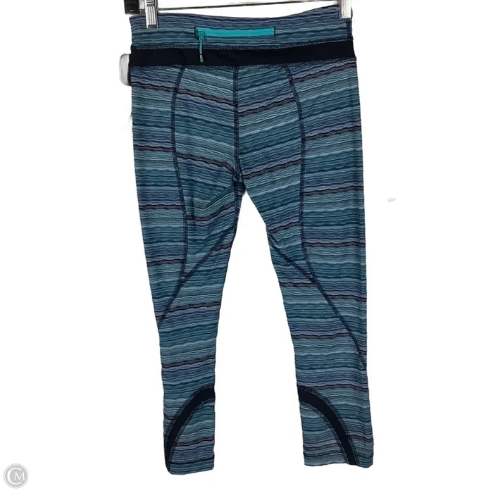 Athletic Capris By Lululemon In Blue, Size: 4