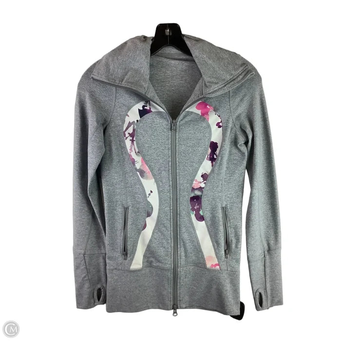 Athletic Jacket By Lululemon In Grey, Size: 2