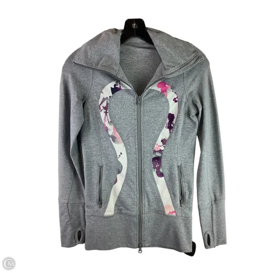 Athletic Jacket By Lululemon In Grey, Size: 2