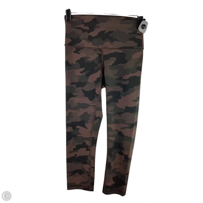 Athletic Leggings By Lululemon In Camouflage Print, Size: 4