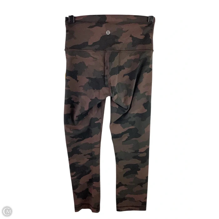 Athletic Leggings By Lululemon In Camouflage Print, Size: 4