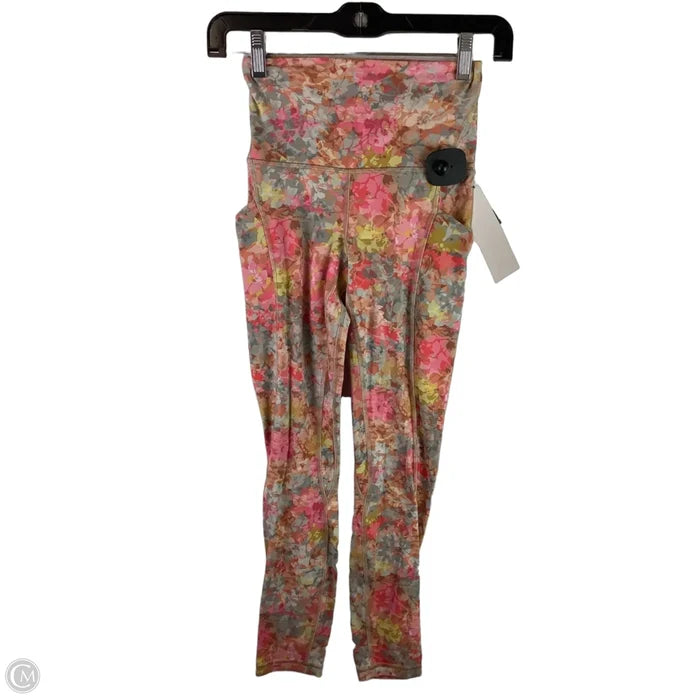 Athletic Leggings By Lululemon In Floral Print, Size: 2