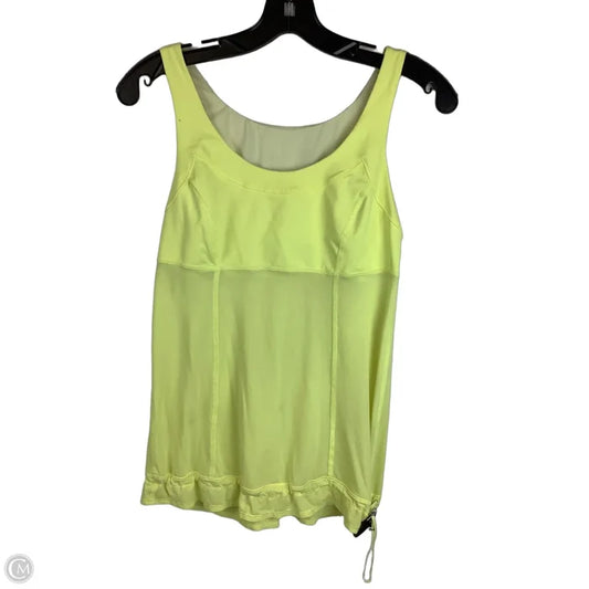 Athletic Tank Top By Lululemon In Yellow, Size: 6