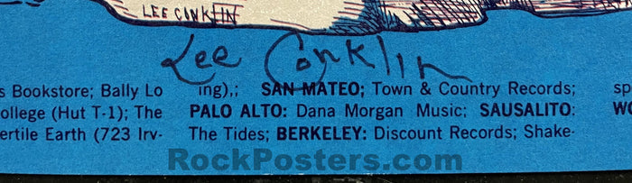 AUCTION - BG-145 - Ten Years After - Lee Conklin Signed - 1968  Poster - Fillmore West - Excellent