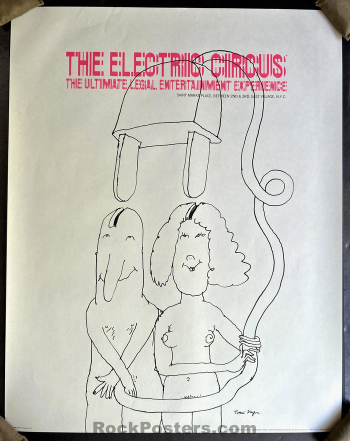 AUCTION - Electric Circus - Tomi Ungerer - 1969 Poster - New York City - Near Mint Minus - SF Rock Posters & Collectibles
