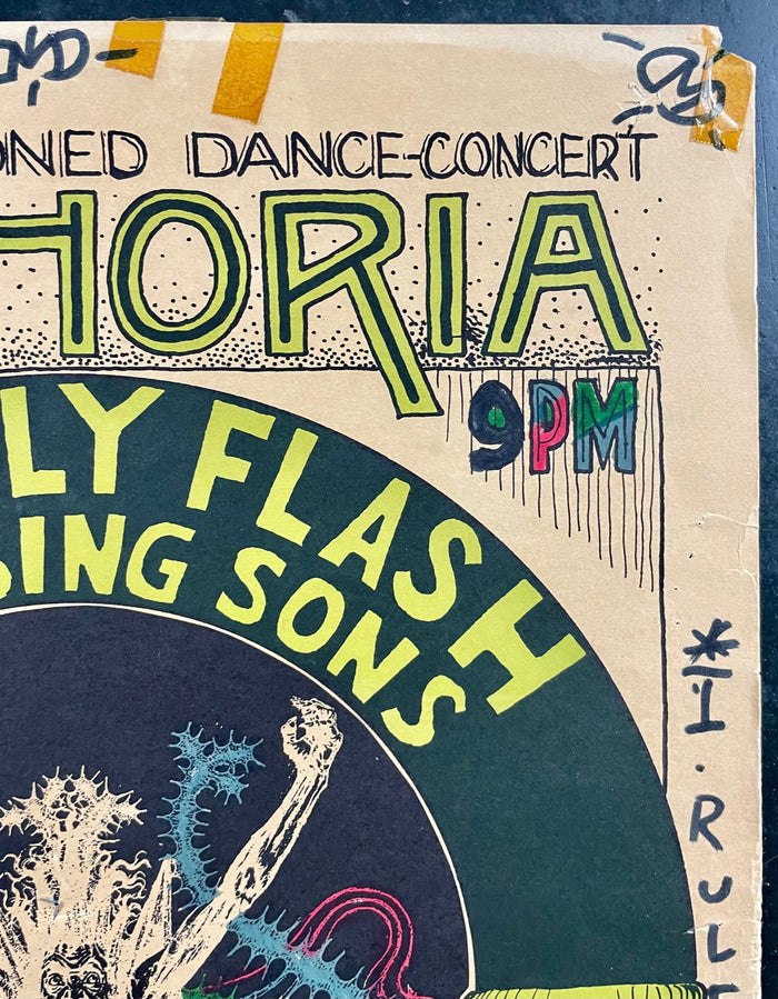 AUCTION - FD-7 - Euphoria - Daily Flash - Hand Colored - Wes Wilson  - 1966  Poster - Avalon Ballroom - Good - SF Rock Posters & Collectibles