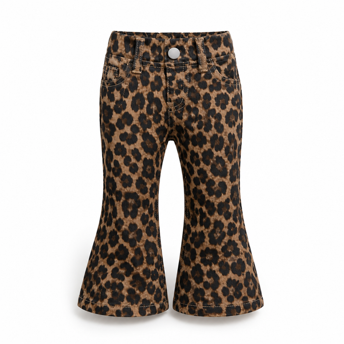 Baby Leopard Print Flare Pants – 9 Months to 1 Year, SHEIN Fast Delivery in 5 Days
