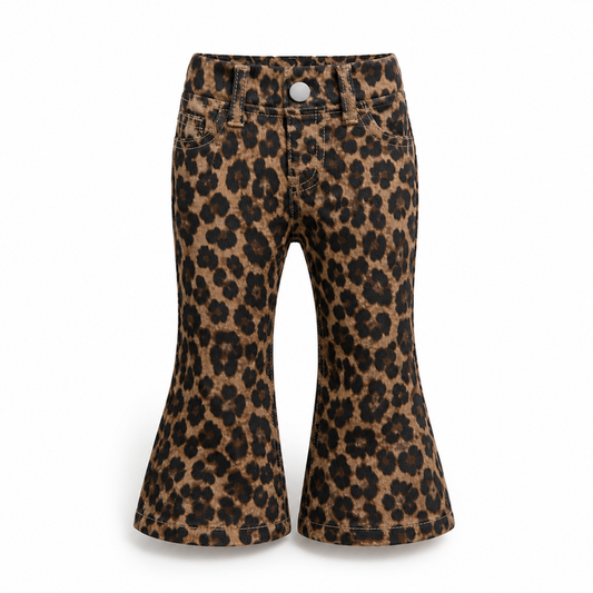 Baby Leopard Print Flare Pants – 9 Months to 1 Year, SHEIN Fast Delivery in 5 Days