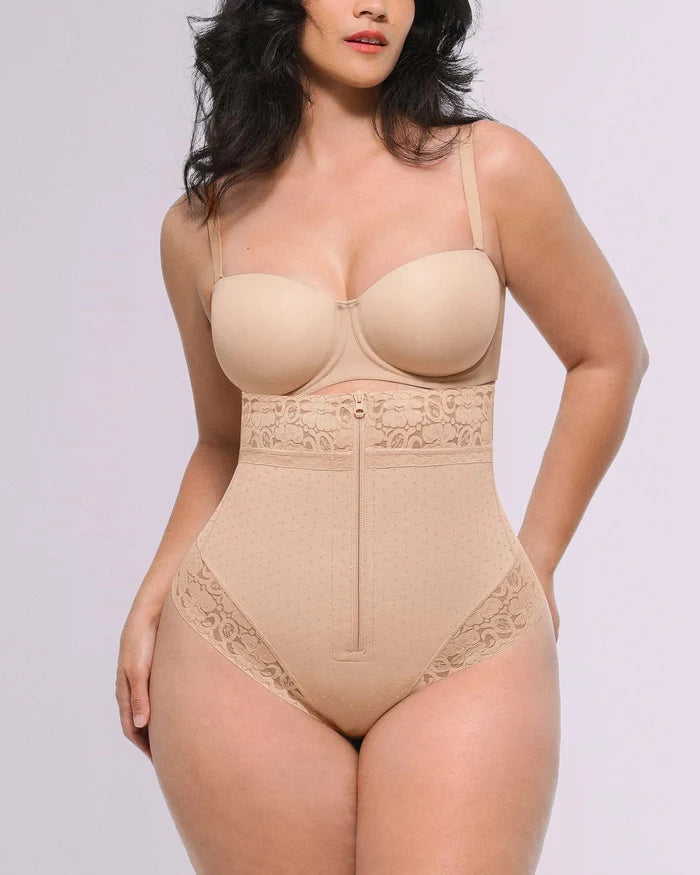 Bare Essentialsâ„?AirSlim® High-Waisted Polka Dot Shaping Thong