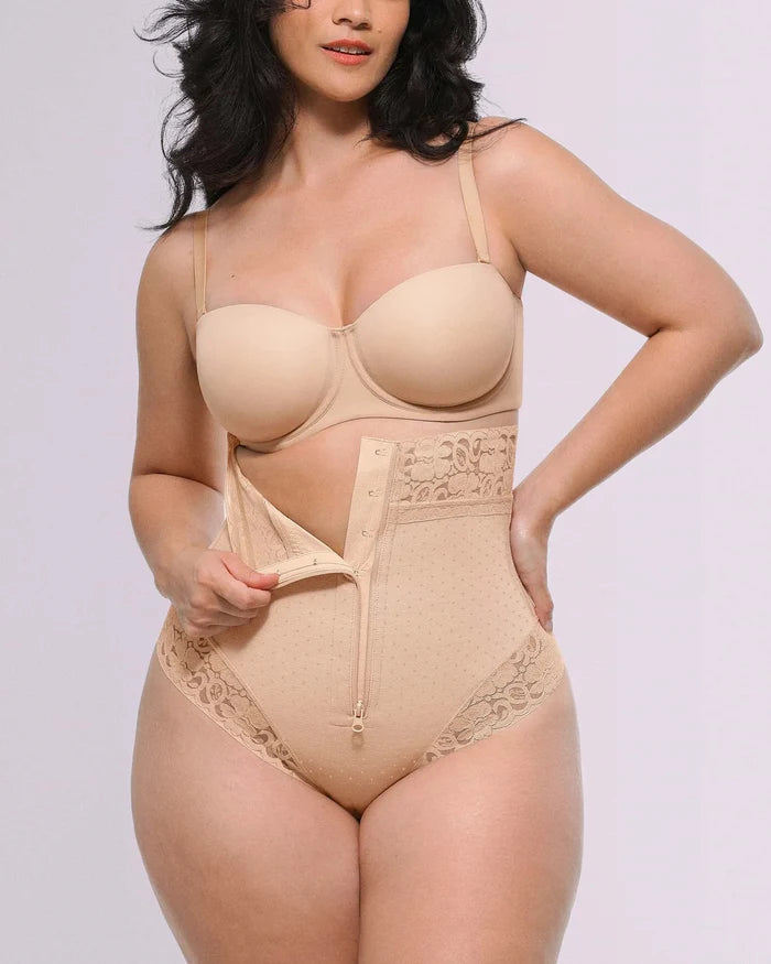 Bare Essentialsâ„?AirSlim® High-Waisted Polka Dot Shaping Thong