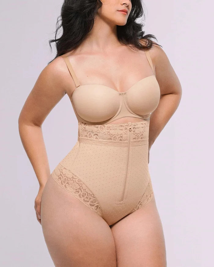 Bare Essentialsâ„?AirSlim® High-Waisted Polka Dot Shaping Thong
