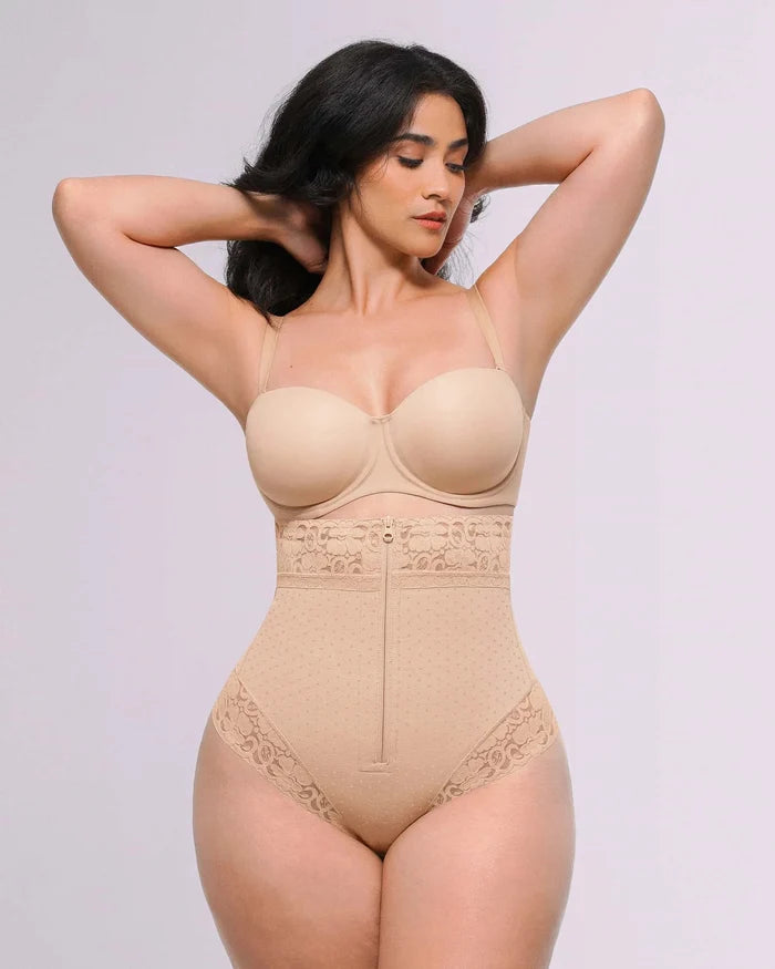Bare Essentialsâ„?AirSlim® High-Waisted Polka Dot Shaping Thong