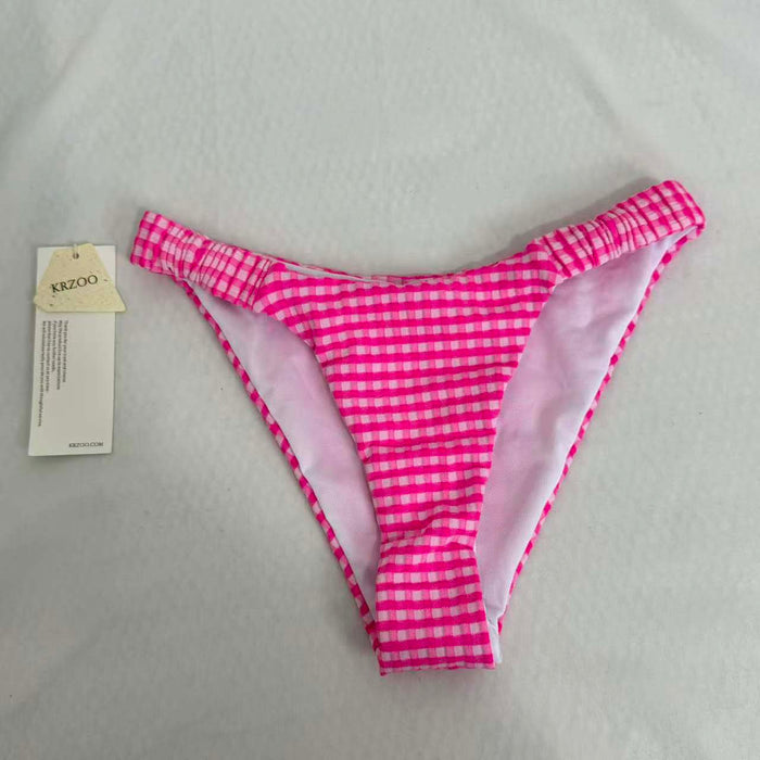 Belted triangle bikini swimsuit set