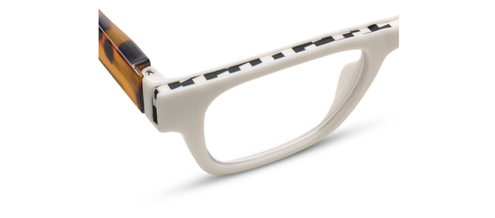 Bernadette (Blue Light): White/Tokyo Tortoise/ 1.50