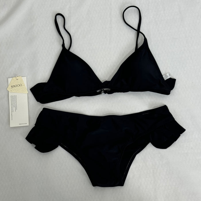Bikini swimsuit, solid color bikini set