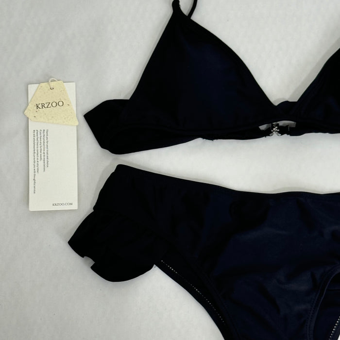 Bikini swimsuit, solid color bikini set