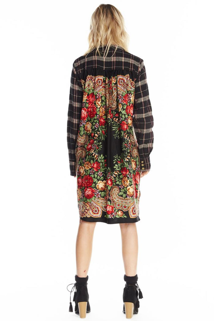 Black Lurex Tunic by Aratta.