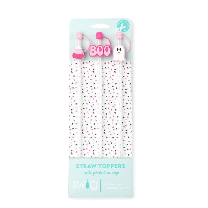 Boo Swig Straw Toppers