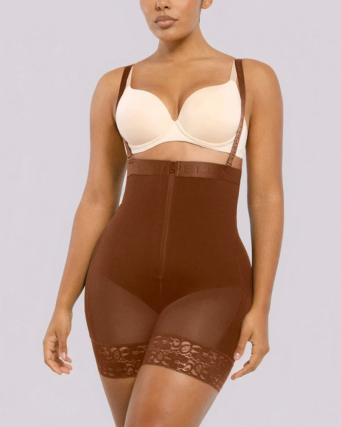 Center Zipper / Brown / S