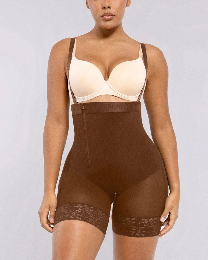 Side Zipper / Brown / S