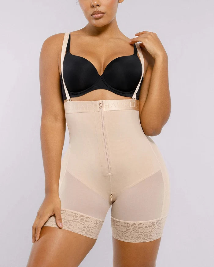 Center Zipper / Beige / M