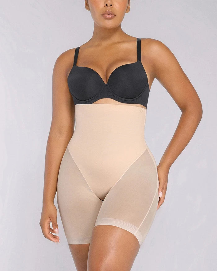 BOOT-YEAHâ„?MeshSmoothâ„?High-Waisted Mid Thigh Short