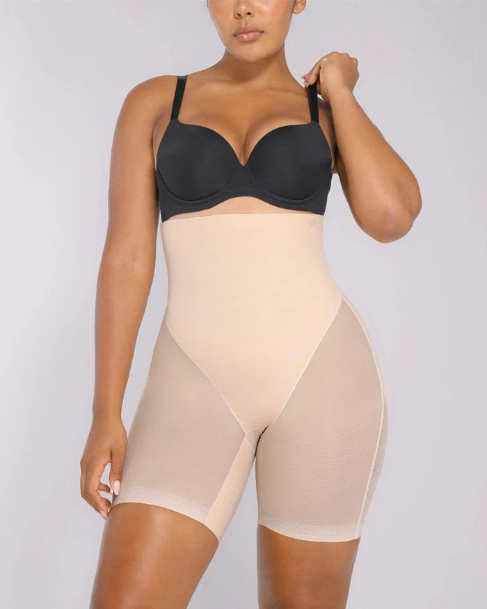 BOOT-YEAHâ„?MeshSmoothâ„?High-Waisted Mid Thigh Short