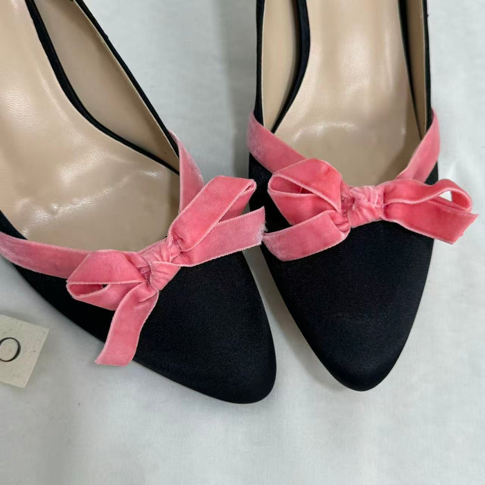 Bow-Knot Low-Cut High Heels
