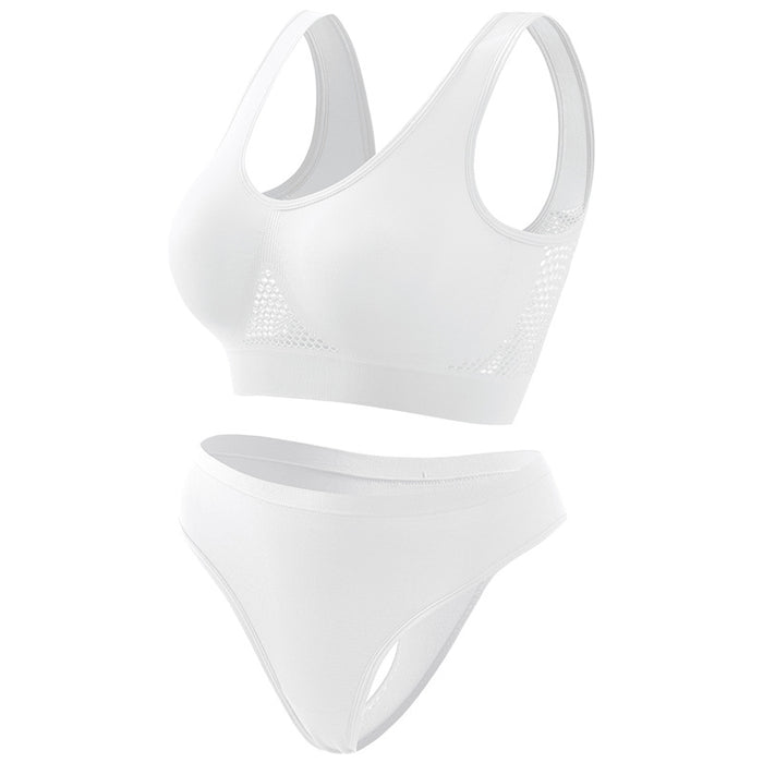 Breathable and comfortable sports bra set