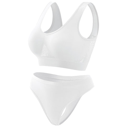 Breathable and comfortable sports bra set