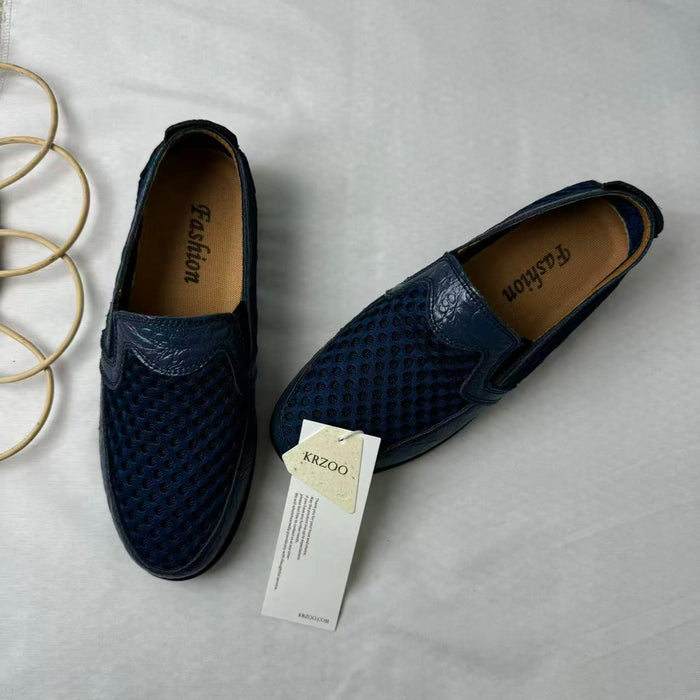 Breathable Mesh Leather Shoes