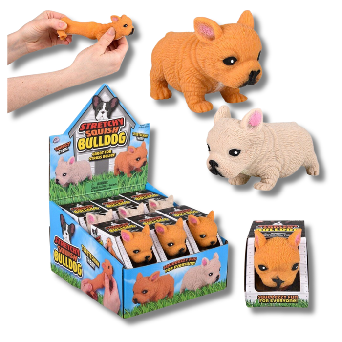 Bulldog Squishy & Stretchy Fidget Kids Toy