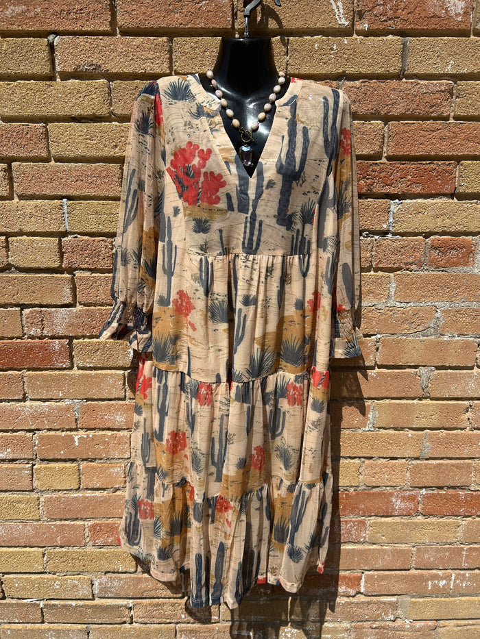 Cactus Flower Dress