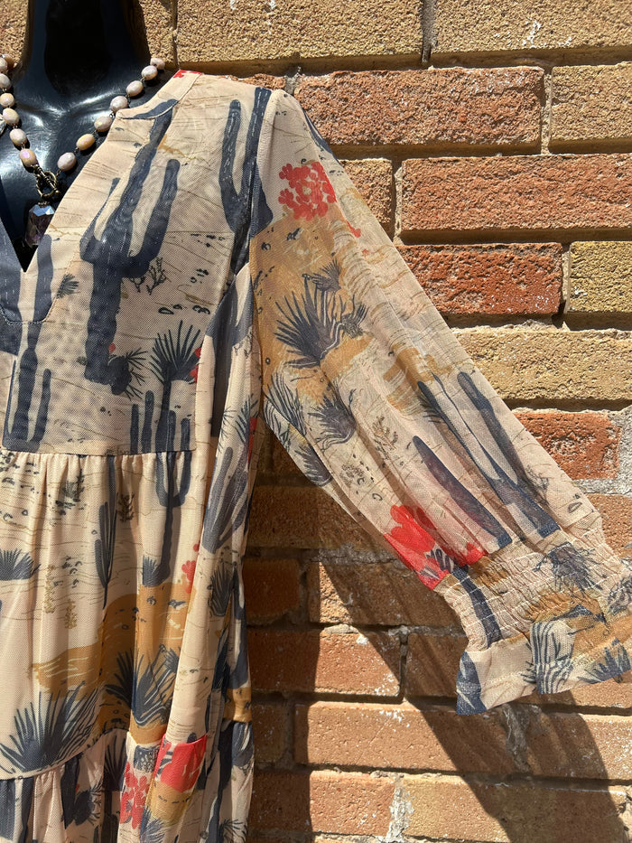 Cactus Flower Dress