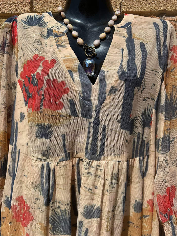 Cactus Flower Dress