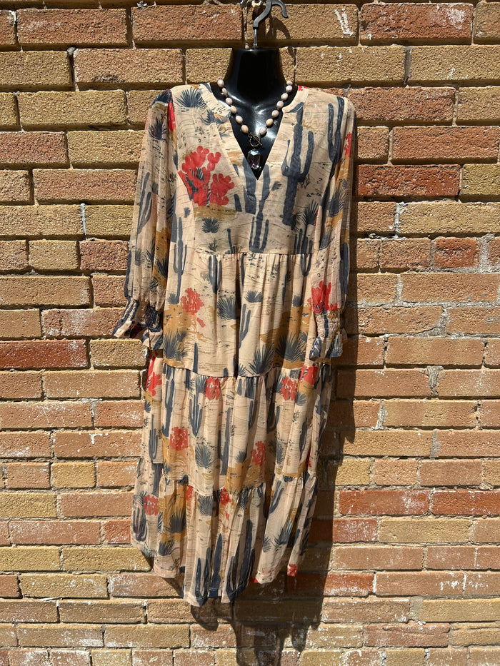 Cactus Flower Dress