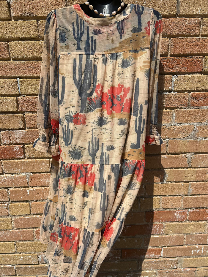 Cactus Flower Dress