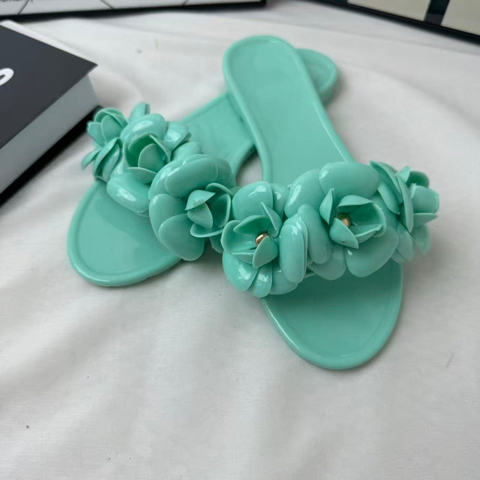 Camellia Flower One-Piece Shoes
