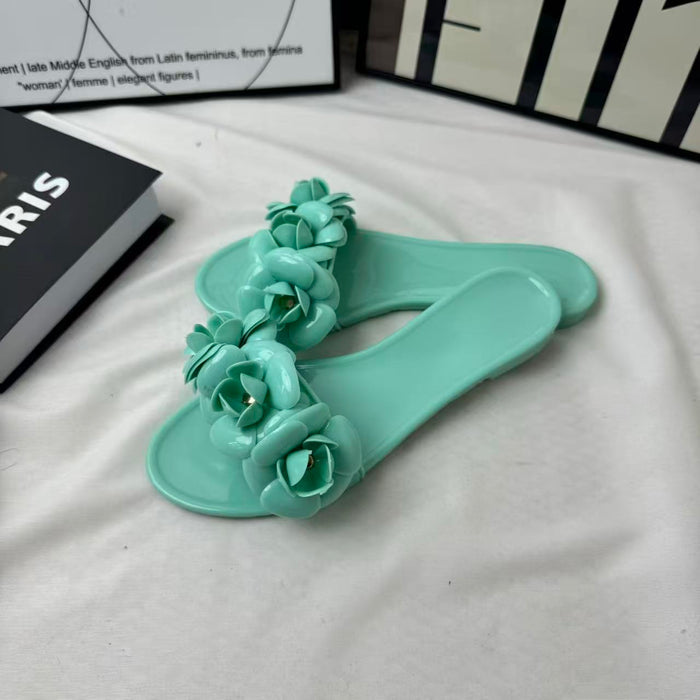 Camellia Flower One-Piece Shoes