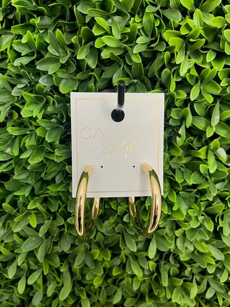 Canvas Isla Hoop Earrings