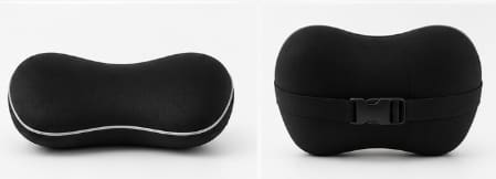 Car Headrest Memory Foam Cushion with Cotton Cover – Black Neck Support Pillow 20 x 25 cm