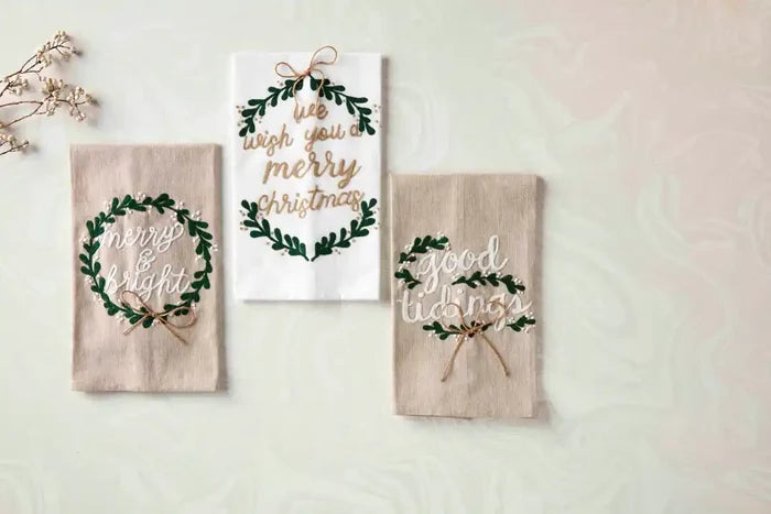 CHRISTMAS GREENERY TOWEL