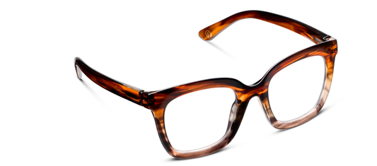Cleo (Blue Light): Brown Ombre Horn / 1.75